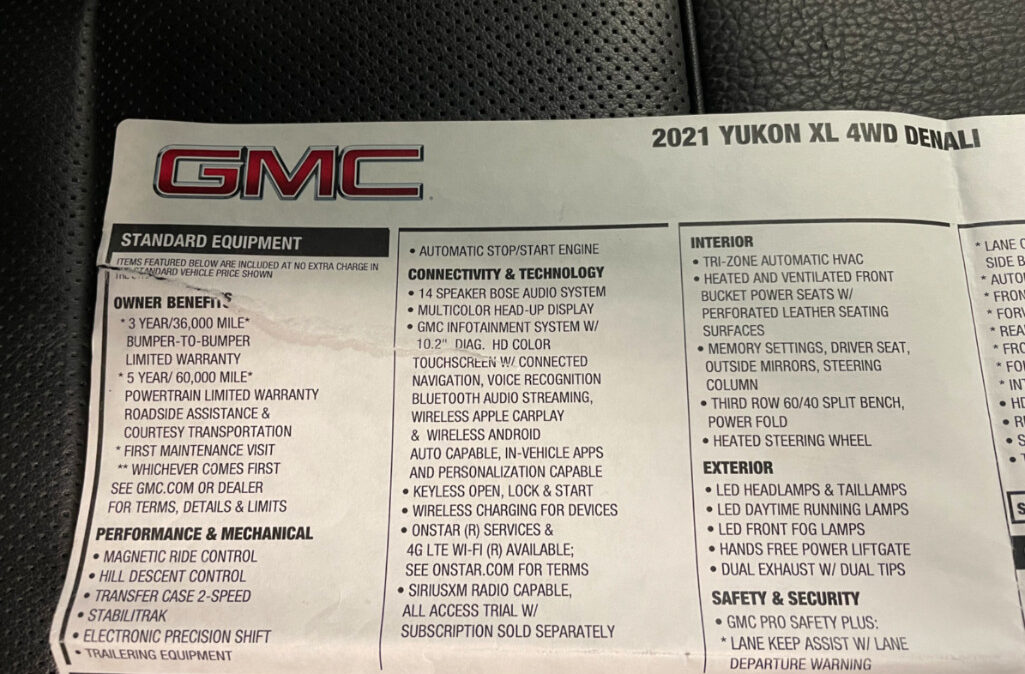 2021 GMC Yukon Denali XL (20)